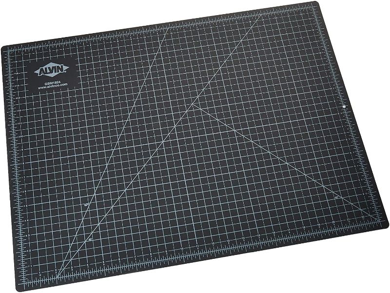 Photo 1 of Alvin GBM1824 GBM Series 18 inches x 24 inches Green/Black Professional Self-Healing Cutting Mat
