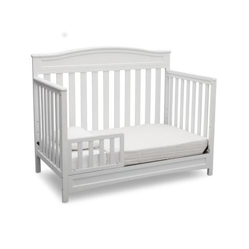 Photo 1 of Delta Children 7380-100 Emery 4-in-1 Accs Convertible Crib White
