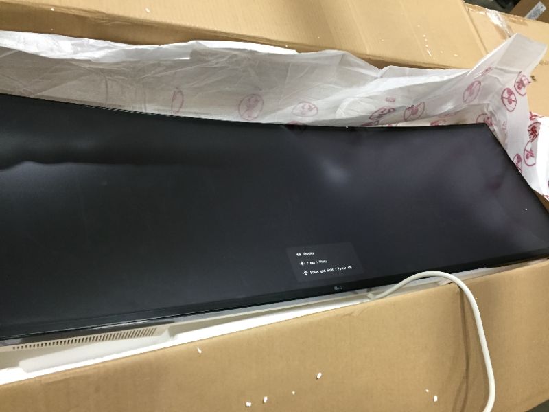 Photo 1 of LG 49WL95C-W Ultrawide Dual QHD Monitor 49" 32: 9 (5120 x1440) Curved IPS Display, HDR10, USB Type-C, HDR 10, Ambient Light Sensor, 2 x 10W Stereo Speaker
