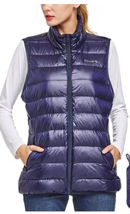 Photo 1 of BALEAF Women's Packable Down Vest Lightweight Puffer Vest Purple L for Golf, Backpacking, Casual, Hiking size;L