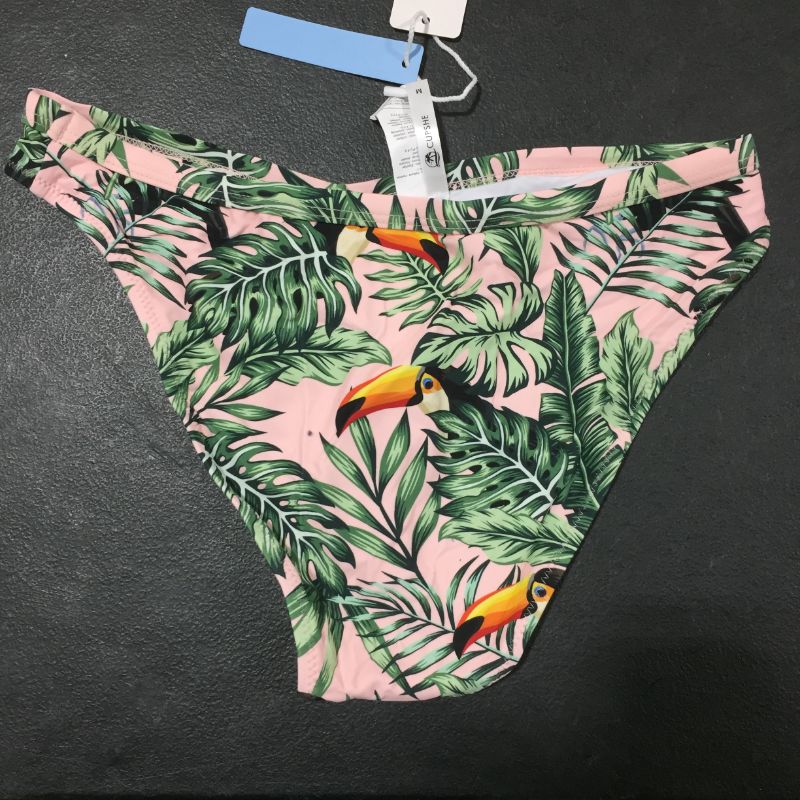 Photo 2 of CUPSHE womens tropical swim suit bottoms size:M