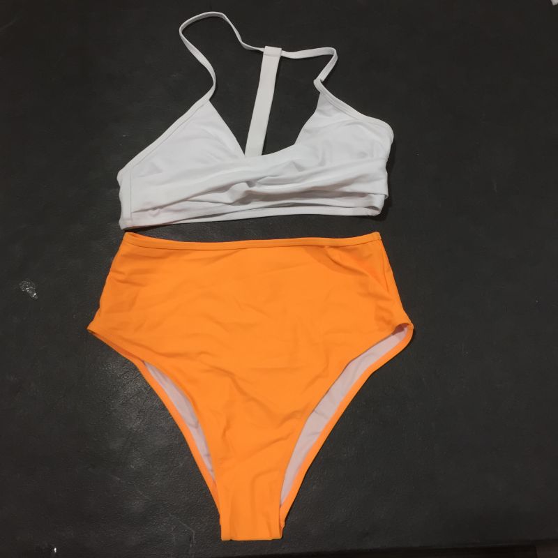 Photo 1 of CUPSHE Women's Bikini Swimsuit Two Piece Bathing Suit high wasted bottoms size M