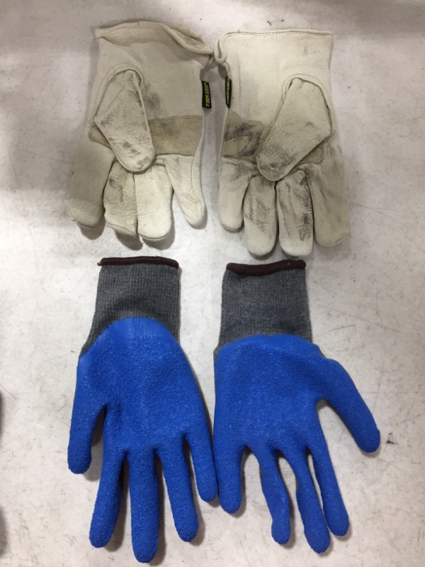 Photo 3 of FIRM GRIP WORK GLOVES, 2 PAIRS, SIZE LARGE. PRE-OWNED CONDITION.