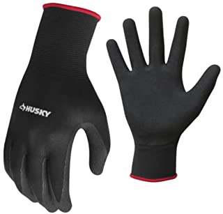 Photo 1 of Husky Large Textured Nitrile Grip Gloves  By HUSKY. 3 PAIR.
