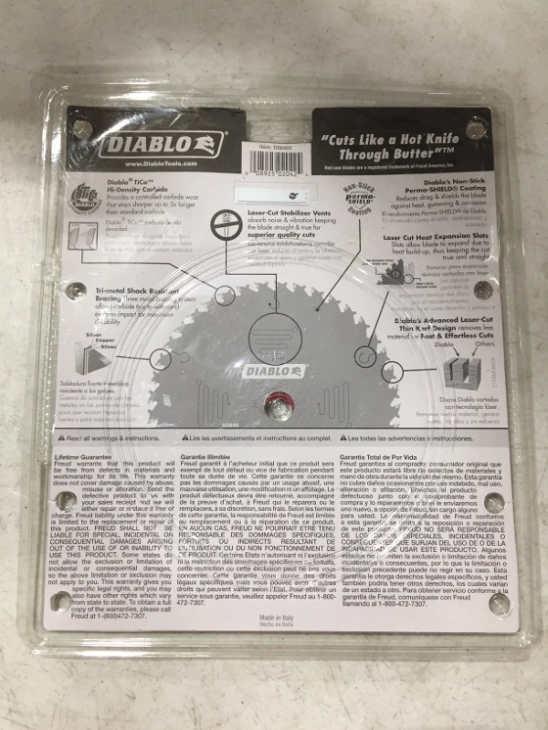 Photo 3 of 8-1/4 X 5/8 X 40 FINISH TABLE SAW BLADE.
