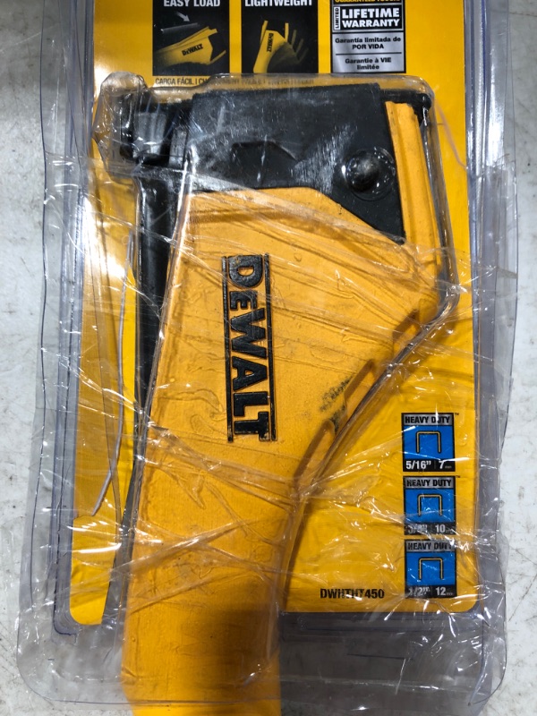 Photo 4 of DEWALT - GID-286784 DWHTHT450 Dewalt Heavy-Duty Hammer Tacker Yellow
