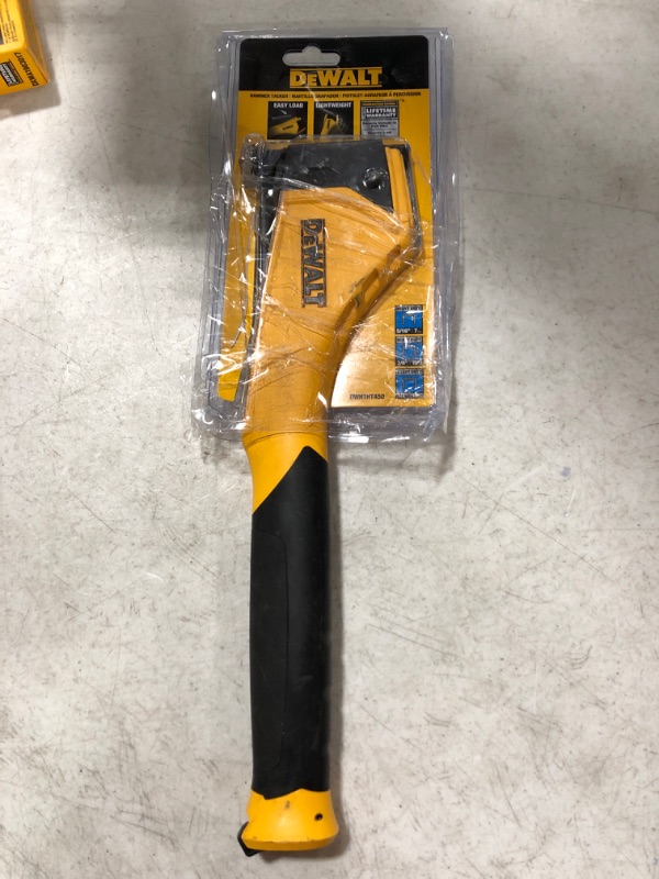 Photo 2 of DEWALT - GID-286784 DWHTHT450 Dewalt Heavy-Duty Hammer Tacker Yellow
