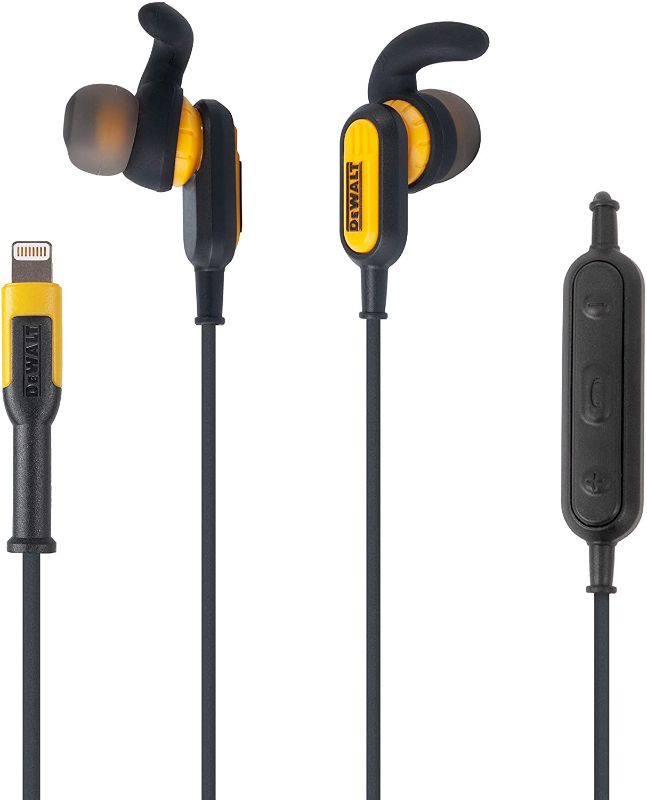 Photo 1 of DEWALT DEWALT Jobsite Earphones for L. OPEN PACKAGE.
