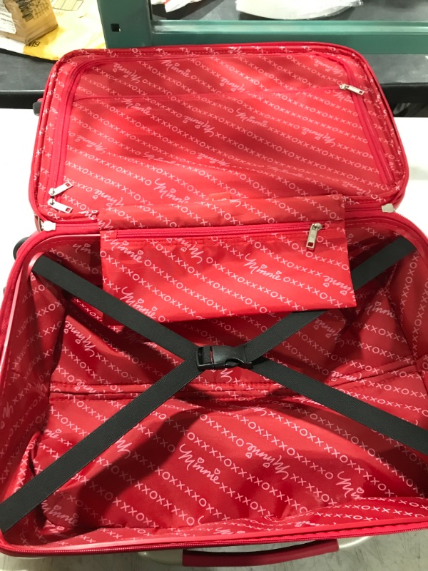 Photo 3 of American Tourister Disney Hardside Luggage with Spinner Wheels, Minnie Mouse Red Bow, Carry-On 21-Inch
