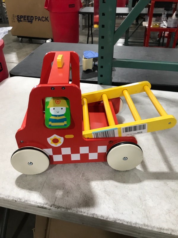 Photo 1 of Wooden Fire Truck Toy