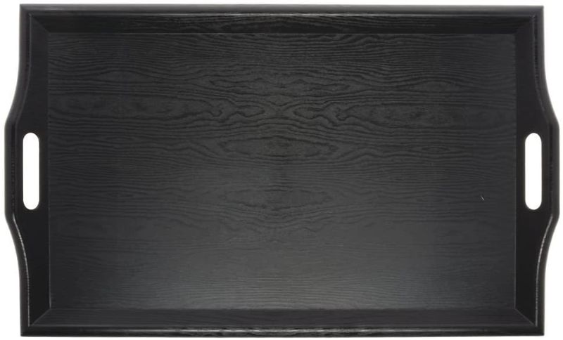 Photo 1 of GET Enterprises (RST-2517) - 25"" x 16"" Plastic Room Service Tray-Black
