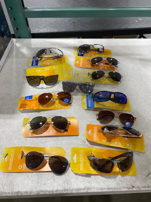 Photo 1 of 12 pack of sunglasses- various styles and sizes