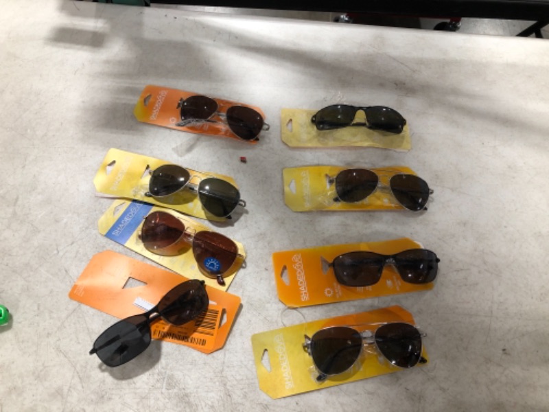 Photo 1 of 8 pack- Various styles of sunglasses