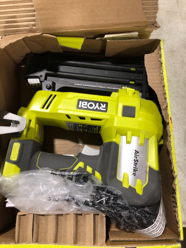 Photo 2 of ONE+ 18V Cordless AirStrike 18-Gauge Brad Nailer (Tool Only) with Sample Nails