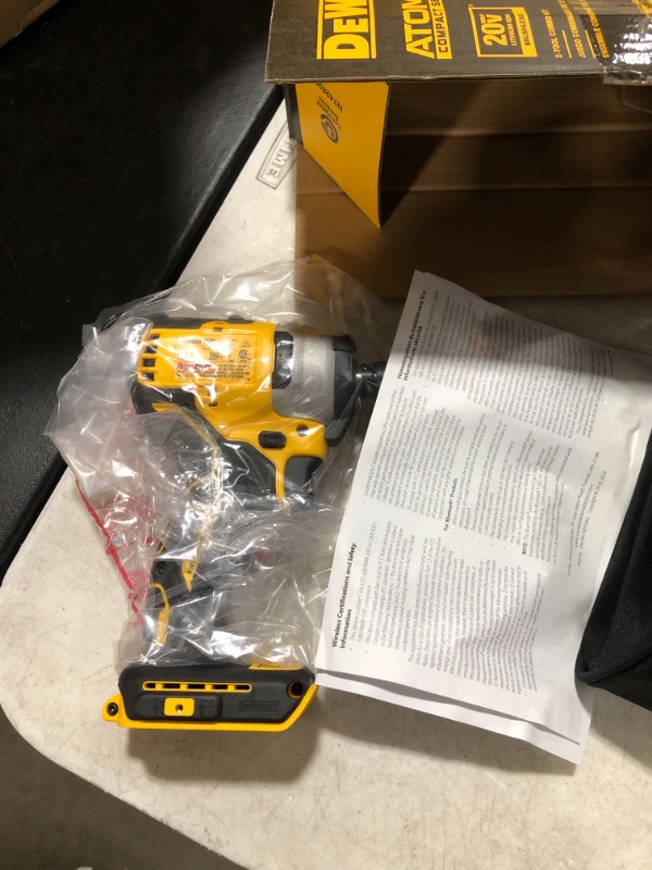 Photo 3 of DEWALT ATOMIC 20-Volt MAX Cordless Brushless Compact Drill/Impact Combo Kit (2-Tool) with (2) 1.3Ah Batteries, Charger & Bag