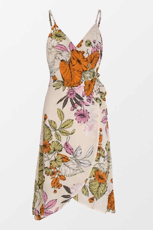 Photo 1 of Sylvia Floral Wrap Dress-Small
