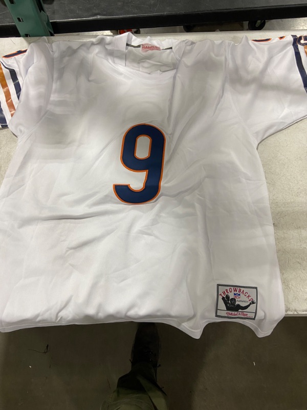 Photo 2 of Men's (XL)  Jim McMahon Chicago Bears Authentic White Mitchell And Ness Small Number Throwback Jersey
