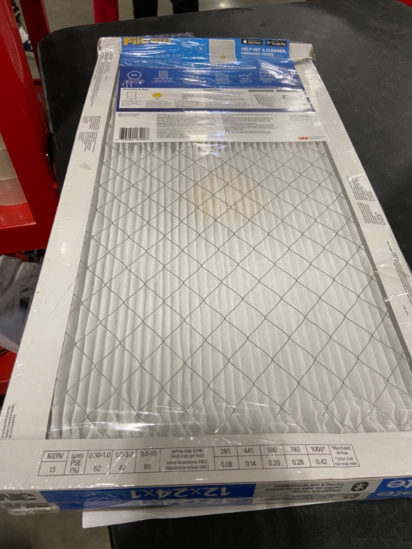 Photo 2 of Filtrete 12x24x1 Smart Replenishable AC Furnace Air Filter MPR 1900