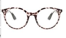 Photo 1 of Livho Blue Light Blocking Glasses for Women Men, Round Fake Gaming Eyeglasses for Computer Eyestrain & Headache- Leopard
