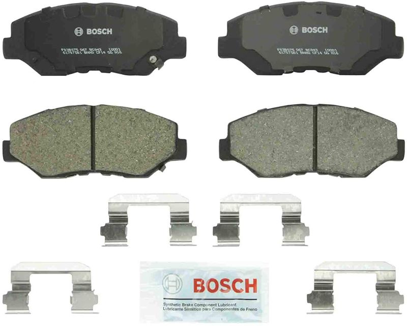 Photo 1 of Bosch BC943 QuietCast Premium Ceramic Disc Brake Pad Set For: Honda Accord, Pilot, Front
