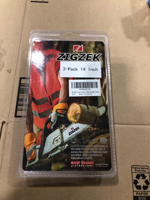 Photo 2 of ZIGZEK 3 Pack 14 Inch Chainsaw Chain 