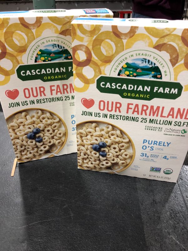 Photo 1 of Cascadian Farm Organic Cereal, Purely O's, 11.75 oz. (2 PACK)
