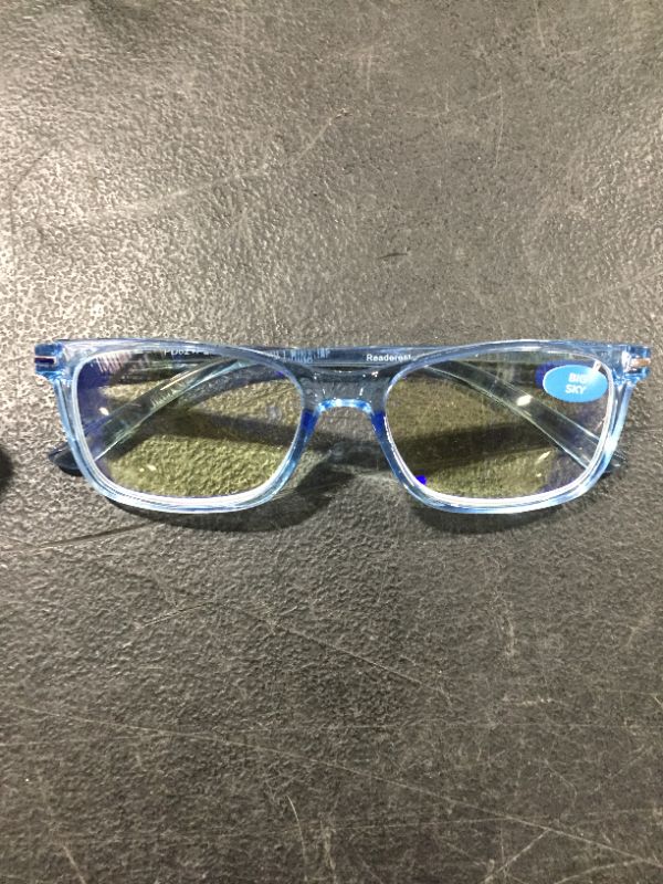 Photo 2 of Readerest Blue Light Blocking Reading Glasses (Light Blue, 3.00 Magnification) Computer Glasses, Fashionable for Men and Women, Anti Glare, Anti Eyest