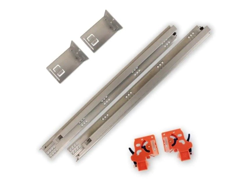 Photo 1 of 15 in. Soft Close Full Extension Undermount Drawer Slides Kit 1-Pair (2 Pieces)