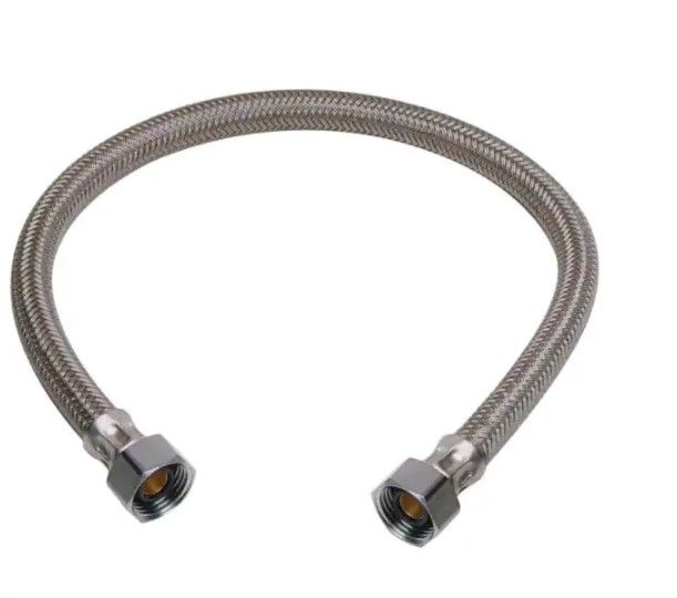 Photo 1 of 1/2 in. FIP x 1/2 in. FIP x 20 in. Braided Polymer Faucet Connector