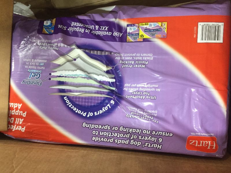 Photo 2 of Hartz Home Protection Lavender XL Dog Pad, 75CT