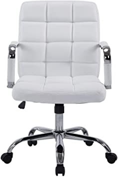 Photo 1 of EdgeMod Manchester Office Chair in Vegan Leather, White
