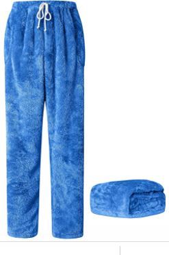 Photo 1 of Cromoncent Men’s Plush Warm Pajama Pants with Pockets- Small