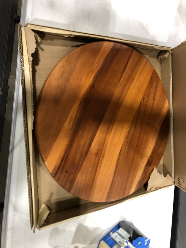 Photo 1 of Lipper 18 inch Acacia Lazy Susan
