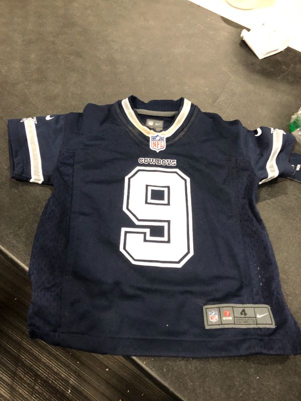 Photo 2 of Dallas Cowboys NFL Nike Kids Game Jersey Tony Romo Navy SIZE 4
