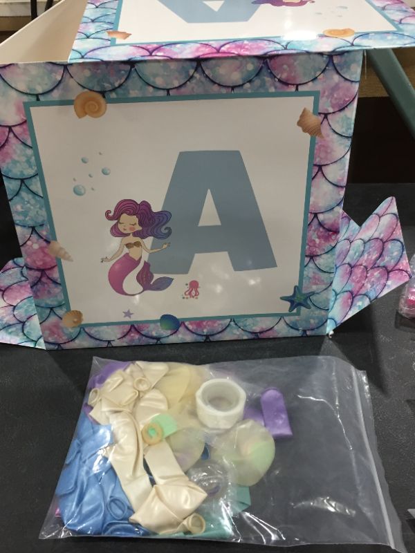 Photo 1 of "BABY" mermaid boxes with balloons 