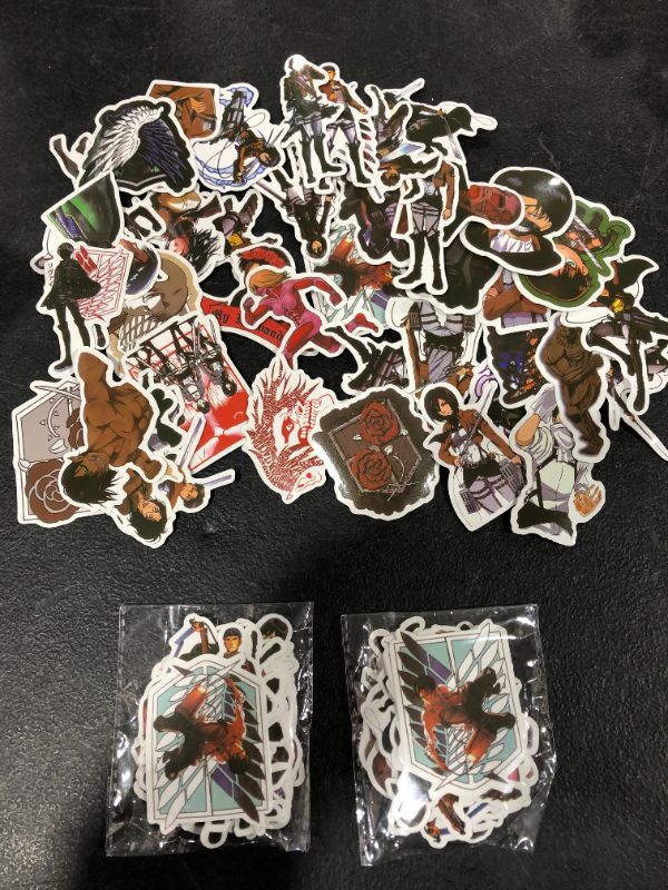Photo 1 of ATTACK ON TITAN STICKERS 3 PACK 