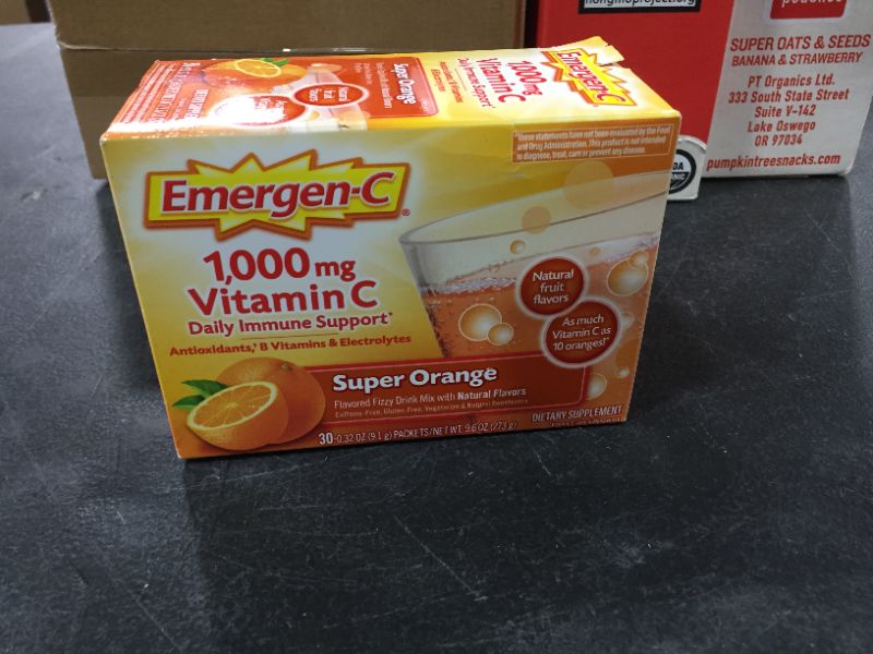 Photo 2 of Emergen-C Vitamin C Drink Mix - Super Orange - 30ct EXP. NOV 2022