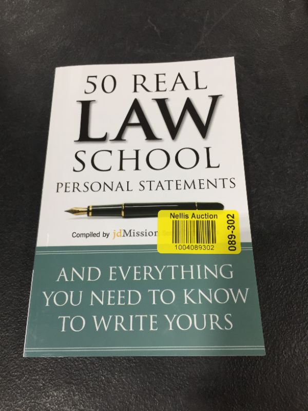 Photo 2 of 50 Real Law School Personal Statements: And Everything You Need to Know to Write Yours (Manhattan Prep LSAT Strategy Guides) Proprietary Edition
