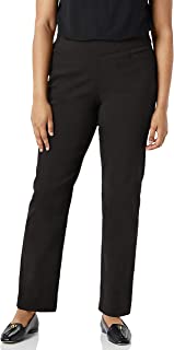 Photo 1 of BRIGGS NEW YORK WOMEN'S SUPER STRETCH MILLENNIUM WELT POCKET PULL ON CAREER PANT- COLOR BLACK-SIZE 18SHORT
