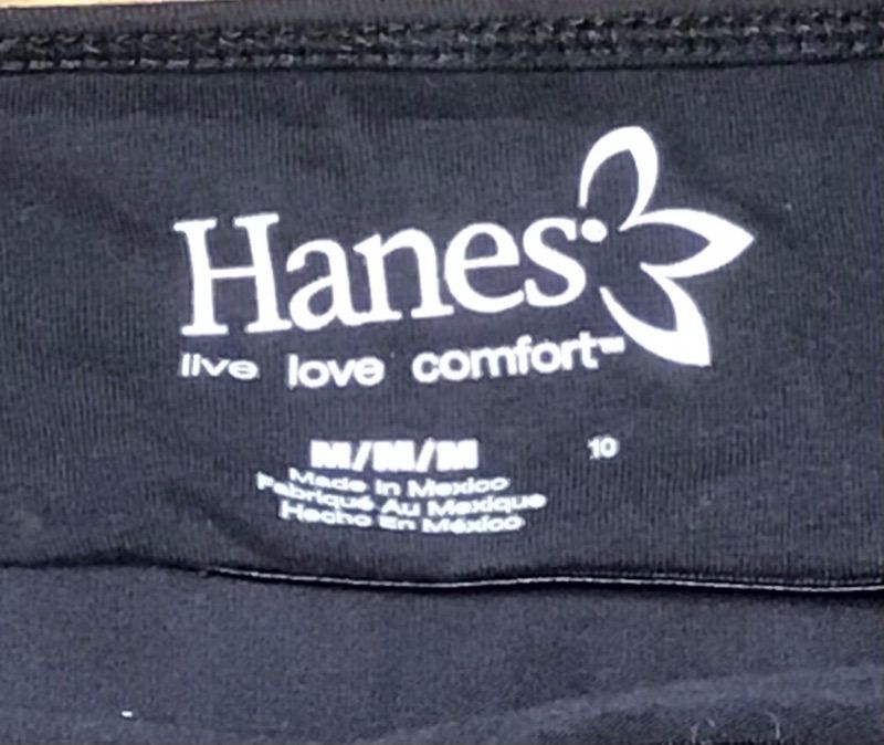 Photo 3 of 3 PACK-WOMEN'S CASUAL TOPS BY HANES-STRING SHOULDER STRAPS- COTTON- 2 BLACK 1 NAVY BLUE-SIZE MEDIUM