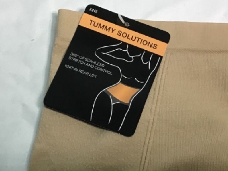 Photo 2 of 2 PACK WOMEN'S TUMMY SOLUTIONS CONTROL UNDERGARMENT- SIZE MEDIUM COLOR LIGHT BROWN