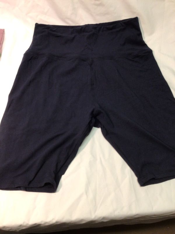 Photo 1 of 4 PACK WOMEN'S YOGA SHORTS- BLUE, GRAY, BLACK, PINK