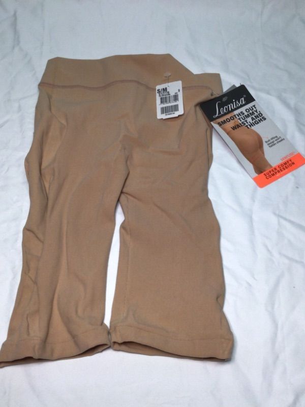Photo 1 of LEONISA SHAPEWEAR FOR WOMEN- SMOOTHS OUT TUMMY, WAIST AND THIGH- COLOR LIGHT BROWN SIZE SMALL/MEDIUM