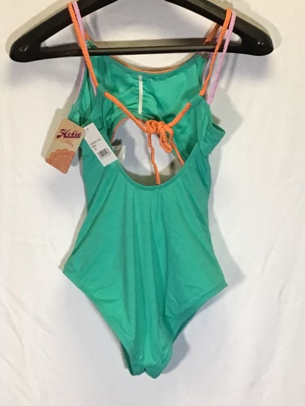 Photo 2 of GIRLS ONE PIECE SWIM SUIT BY HOBIE GIRLS- BLUEGREEN-SEAFOAM- SIZE 14
