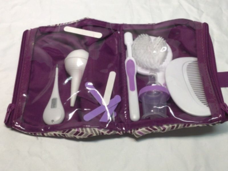 Photo 2 of BABY/CHILD TRAVEL KIT WITH COMB, THERMOMETER, MINI BOTTLE, BRUSH AND MORE- WITH TRAVEL CASE