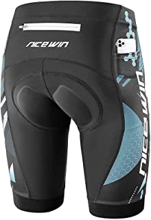 Photo 1 of NICEWIN BICYCLE SHORTS- BLACK WITH REFLECTIVE GRAY- PADS INSIDE- SIZE MEN'S MEDIUM NICEWIN MENS PADDED MOUNTAIN BIKE SHORTS LIGHTWEIGHT BREATHABLE RIDING CYCLING MTB HALF PANTS WITH POCKETS
