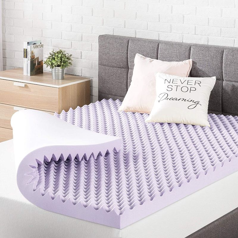 Photo 1 of Best Price Mattress Full Mattress Topper - 3 Inch Egg Crate Memory Foam Bed