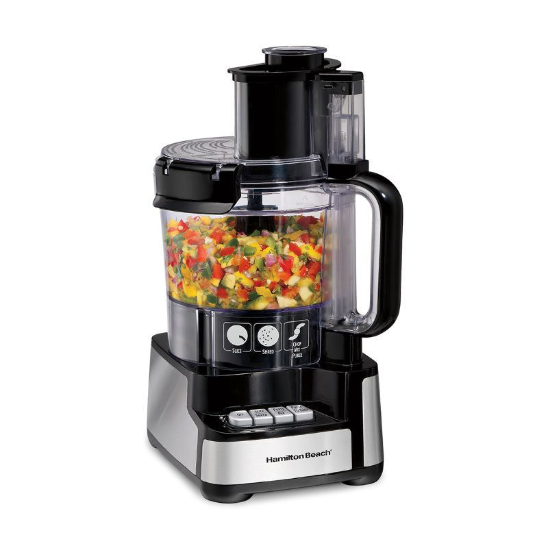 Photo 1 of 12 Cup Stack & Snap™ Food Processor Black and Stainless