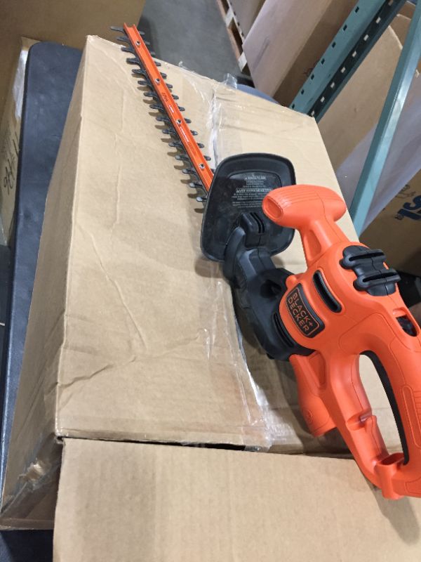 Photo 2 of BLACK+DECKER 20V MAX Cordless Hedge Trimmer, 22-Inch, Tool Only (LHT2220B)
