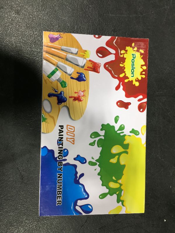 Photo 1 of Poslon DIY Oil Painting Kit Paint by Numbers for Adults & Kids & Beginner 16 x 20 inch Canvas & Acrylic Paints Double Pack 